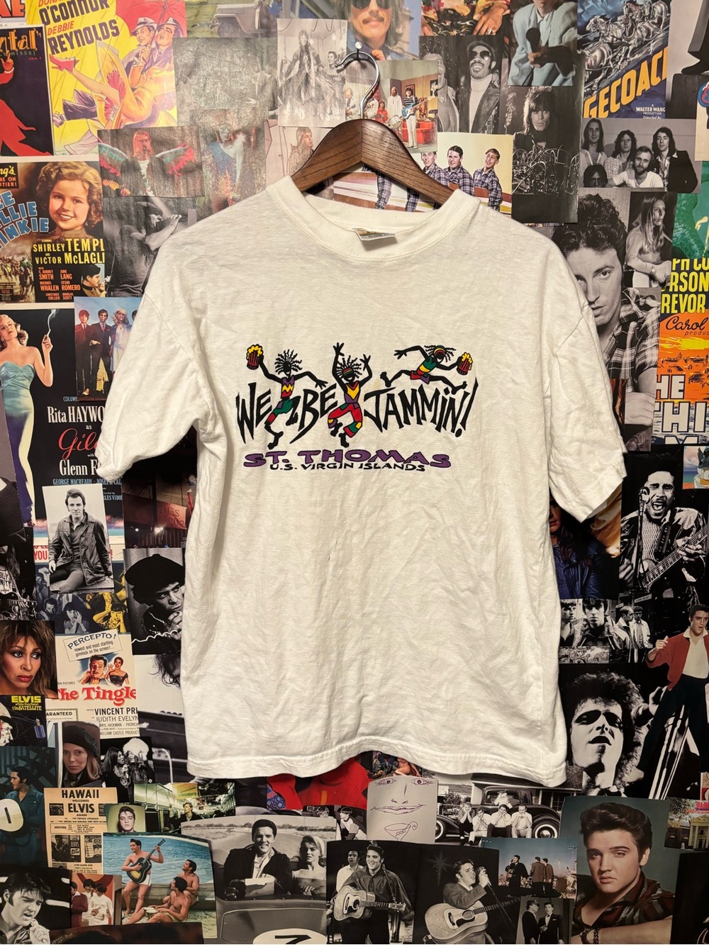 St. Thomas 'We Be Jammin' White Short Sleeve Tee